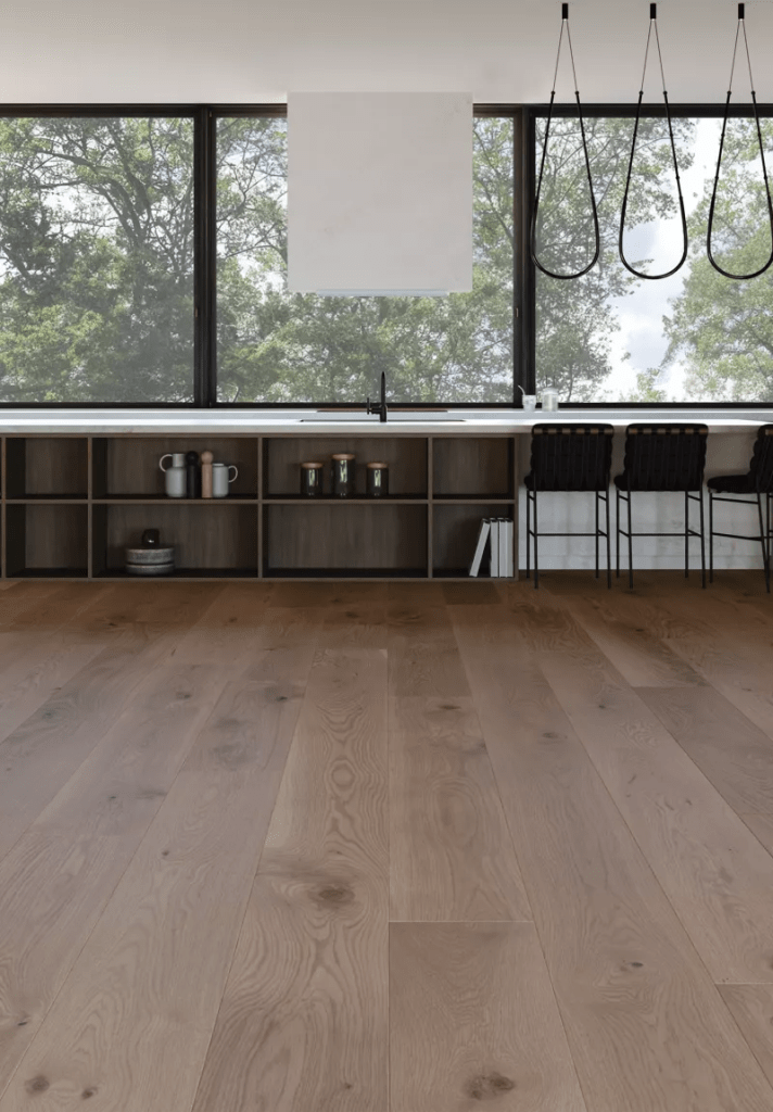 Ground your space in classiness with White Oak Petunia Smooth, an earthy medium brown hue. Like a profusion of booming flowers, it carries an unspoken invitation to connection. Beautifully bridging warm and cool palettes, this taupe-like shade imbues modern spaces with a sophisticated assured presence.